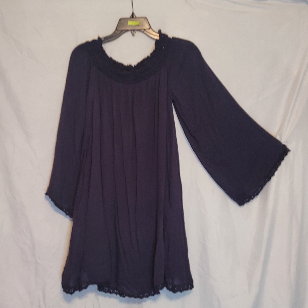 NWT Ladies Boutique dress navy blue size large